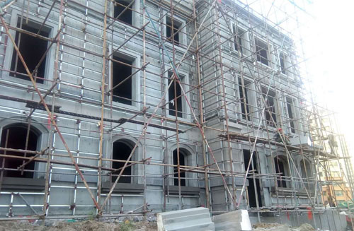 觀江國際施工(gōng)現場